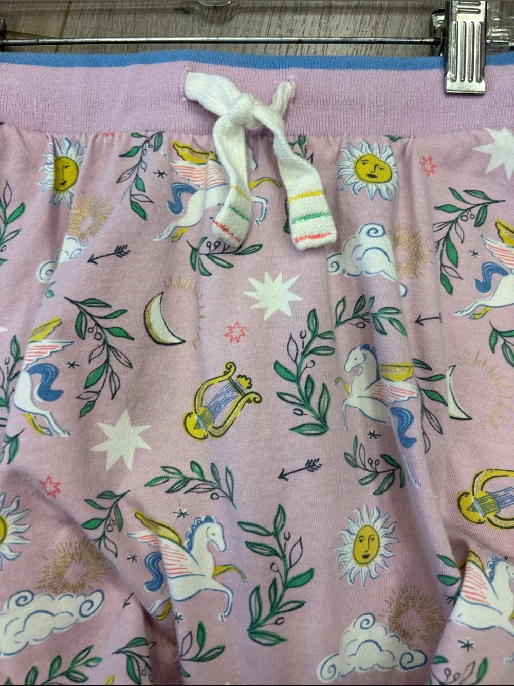 Boden Unicorn Print Drawstring Shorts